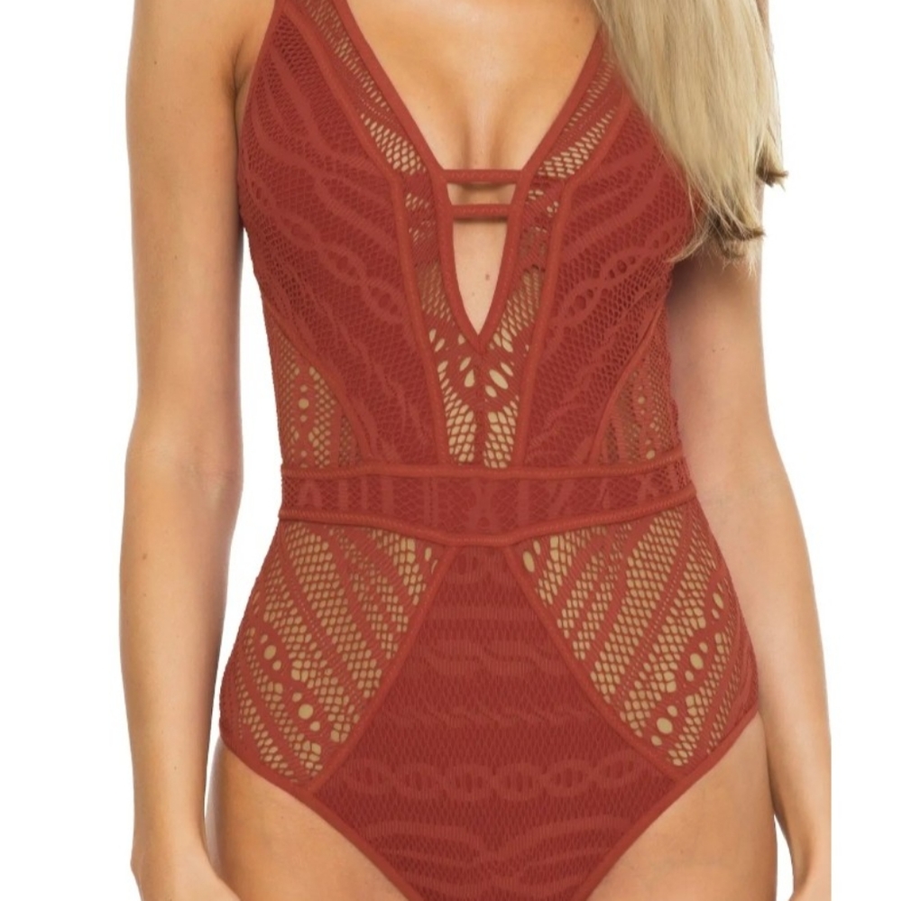 Swimsuit, lacy one piece